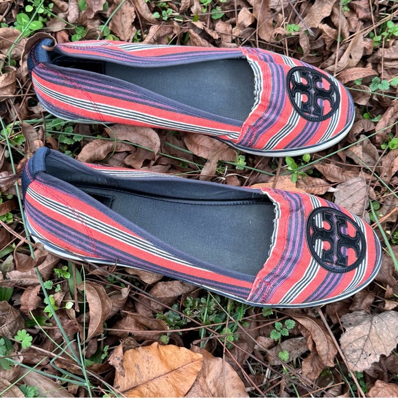 Tory Burch Multicolor Striped Flats - Picture 10 of 12